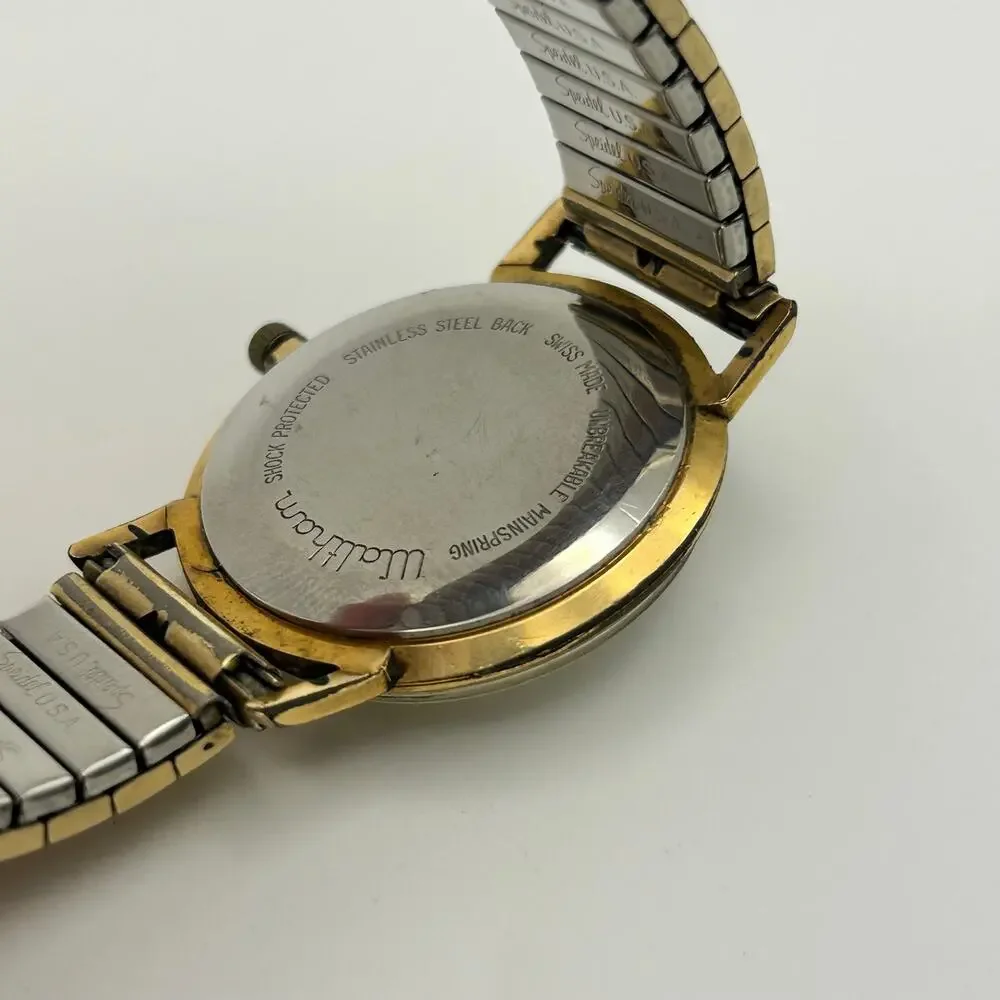Vintage Waltham Men’s Watch featuring 17-jewel Mechanical Mov’t Gold-tone